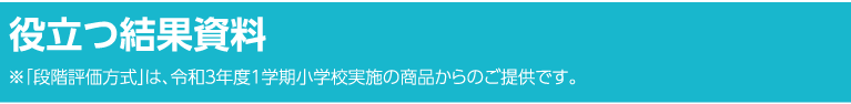 役立つ結果資料