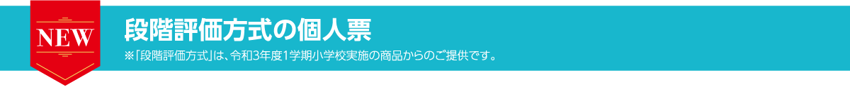 段階評価方式の個人票