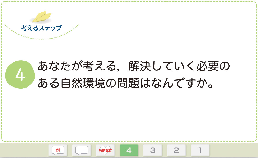 大きく表示して共有できる「発問カード」