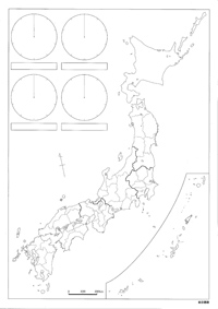 5年 白地図(日本)