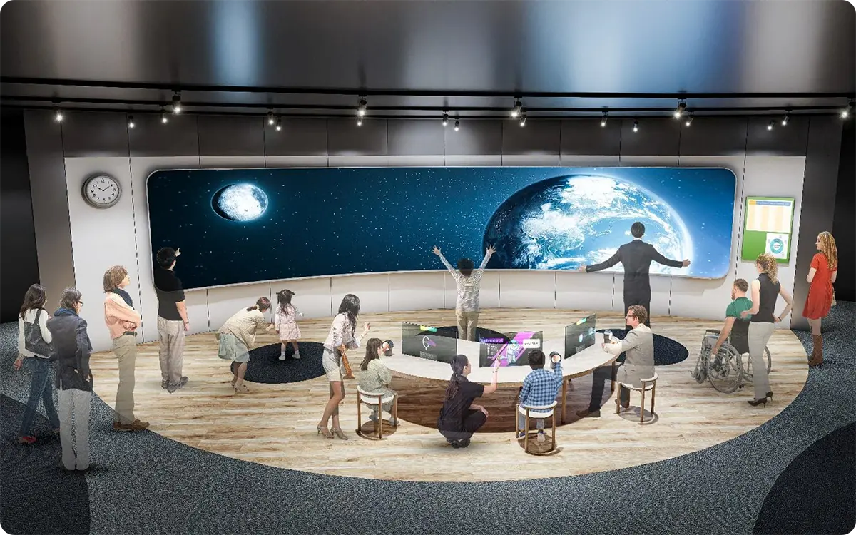 東京書籍の展示ブース「ミライの学び場」